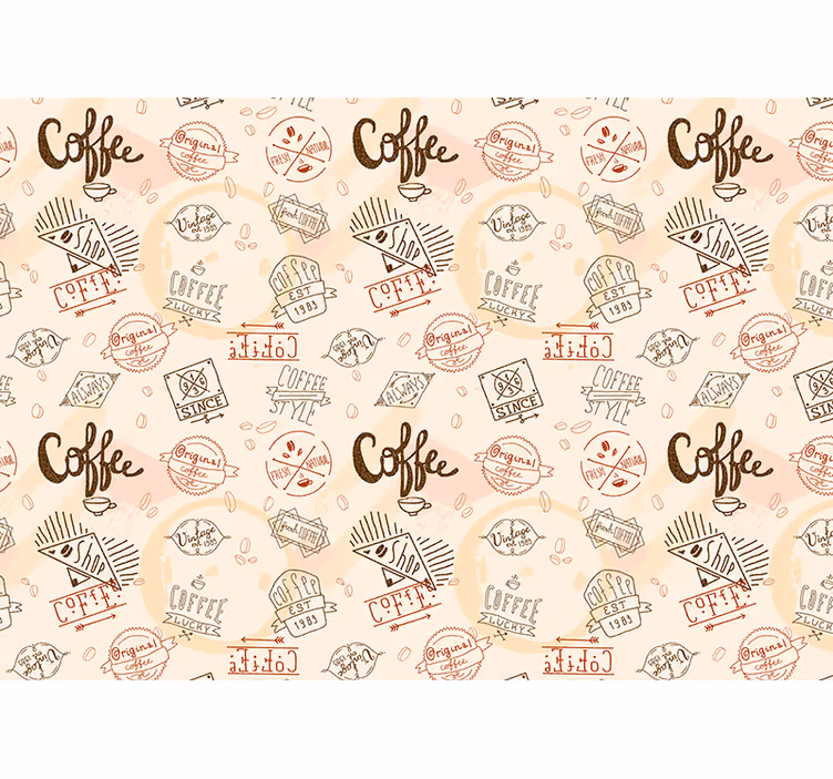 Fotomural pared frase café - TenVinilo