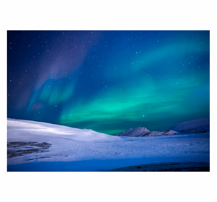 Fotomural estilo cielo aurora boreal colorida - TenVinilo
