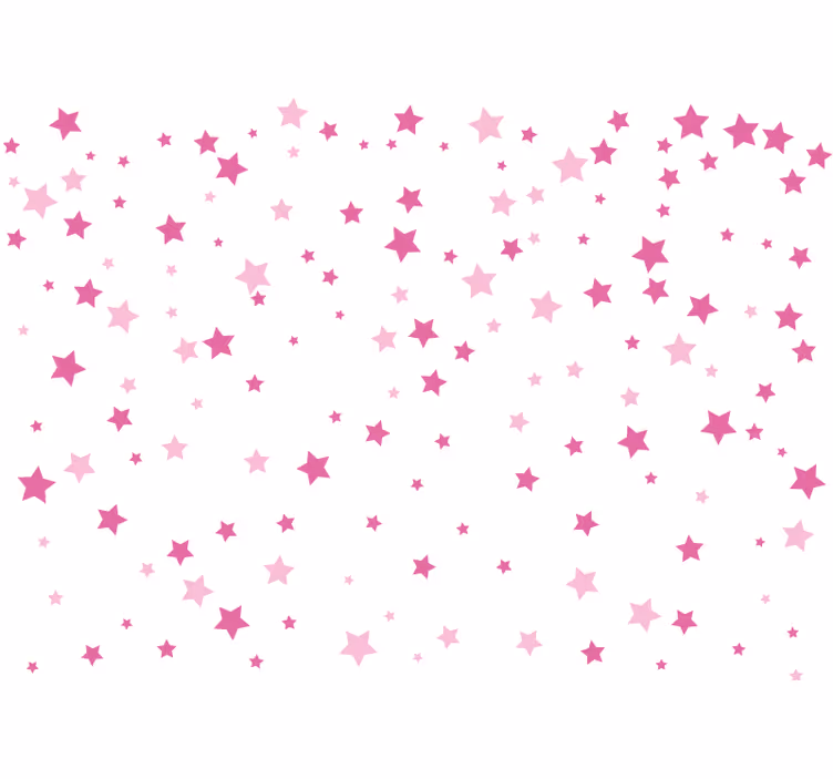 Mural de amor diseño de patrón de estrellas - TenVinilo