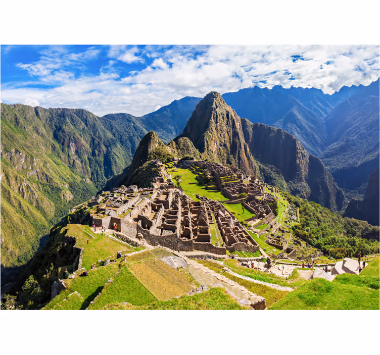 Papel mural ciudades paisaje de machu picchu - TenVinilo