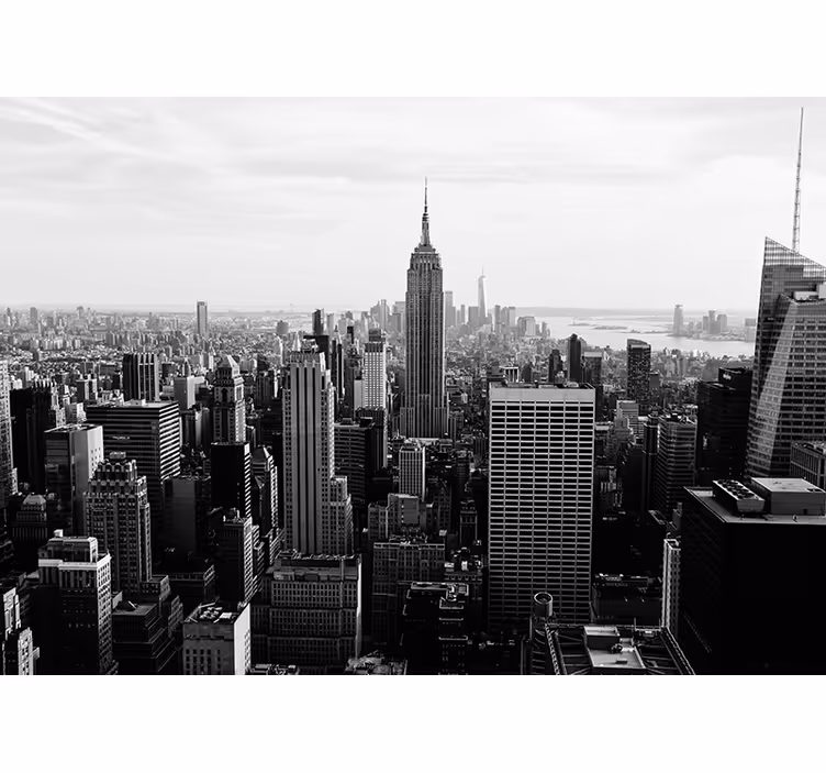 Papel mural New York vista del empire state building - TenVinilo