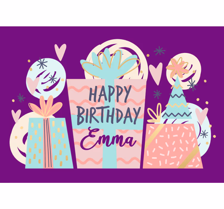 Papel mural frases celebración de cumpleaños - TenVinilo