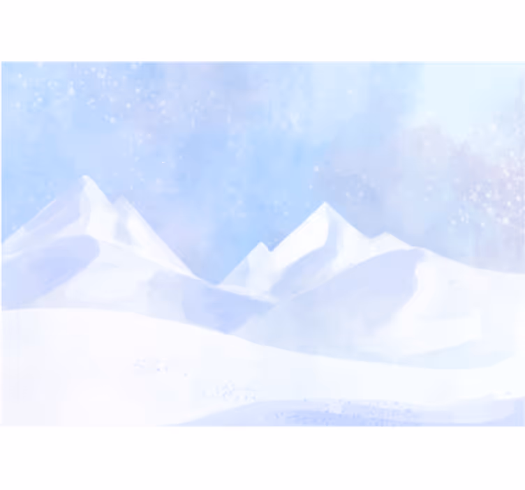 Papel mural montaña picos nevados de las montañas - TenVinilo