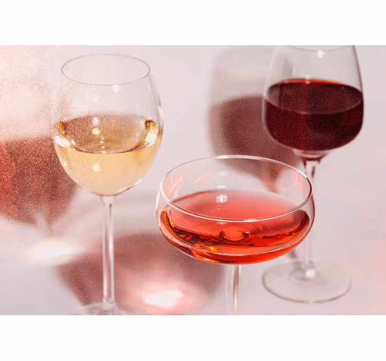 Papel mural música copas de vino elegantes - TenVinilo