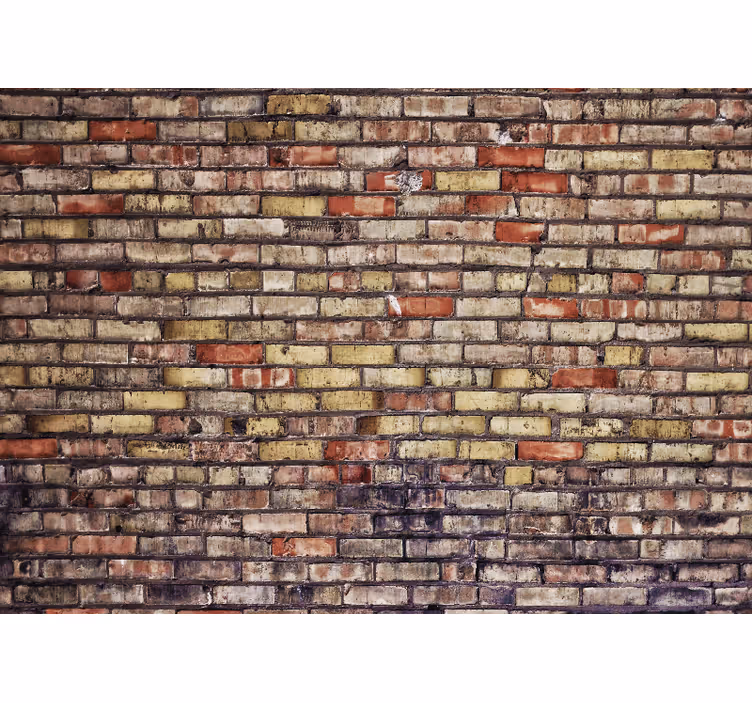 Papel mural ladrillo textura vintage - TenVinilo