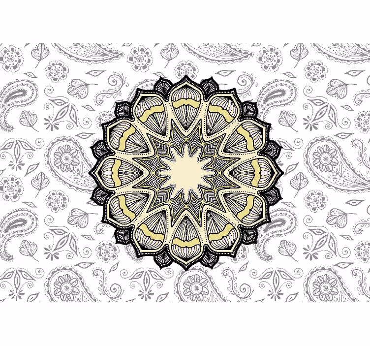 Papel mural mandala motivo mandala elaborado - TenVinilo