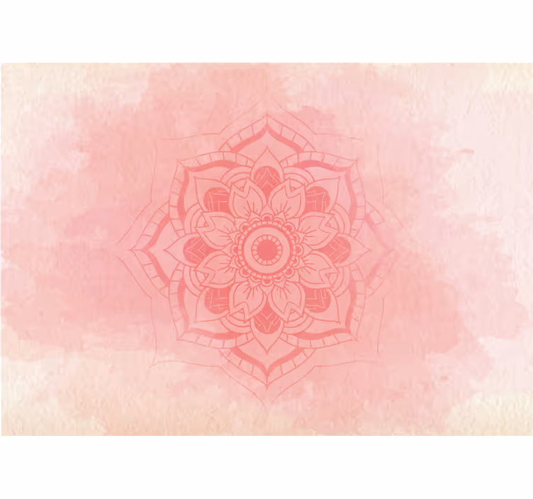 Fotomural flores Loto mandala - TenVinilo