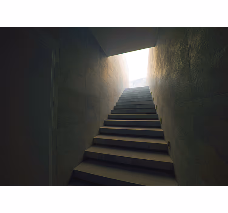 Papel mural paisajes escalera a la luz - TenVinilo