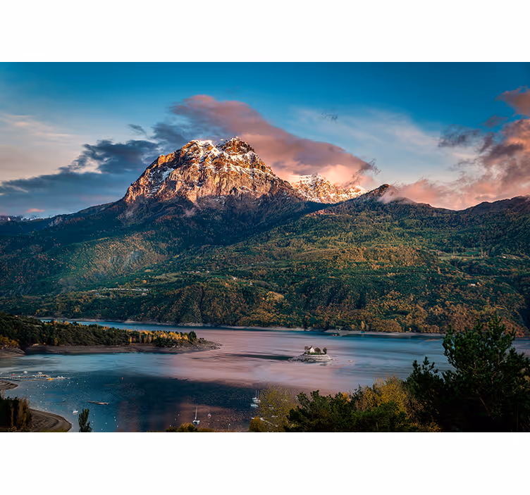 Papel mural paisajes gran paisaje alpino - TenVinilo