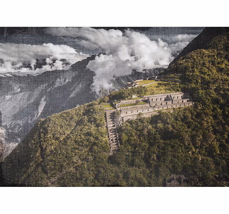 Papel mural paisajes majestuosa vista de ruinas - TenVinilo