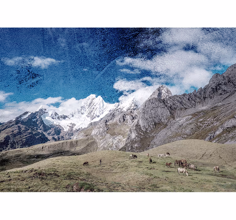 Papel mural paisajes majestuosa cordillera - TenVinilo