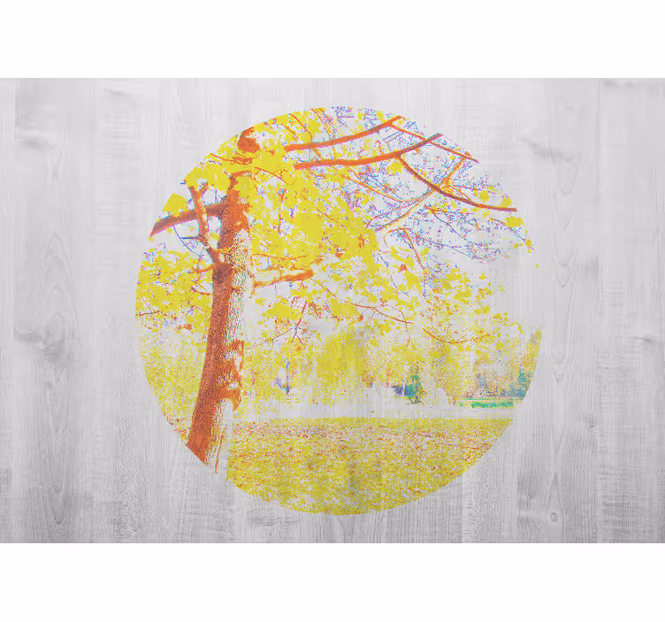 Papel mural naturaleza escena de árbol en otoño - TenVinilo