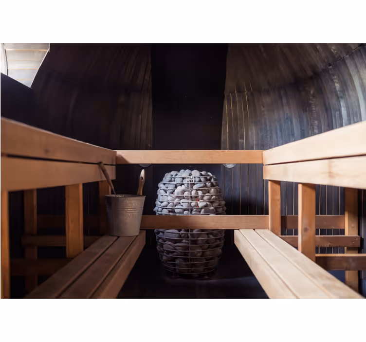 Papel mural zen experiencia de sauna relajante - TenVinilo