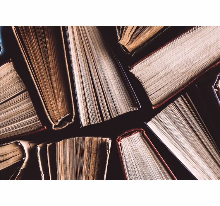 Fotomural retro Libros de tapa dura - TenVinilo
