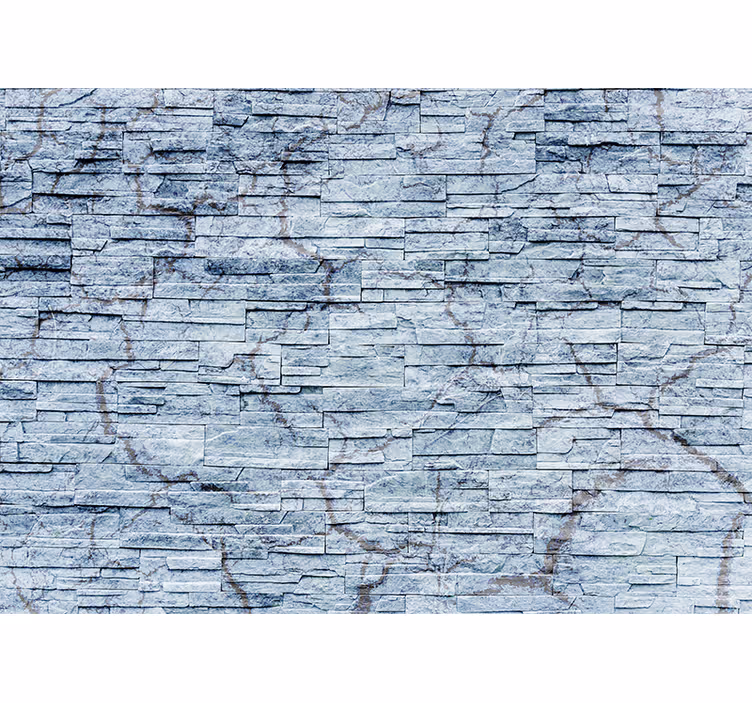 Papel mural piedra superficie de pizarra texturizada - TenVinilo