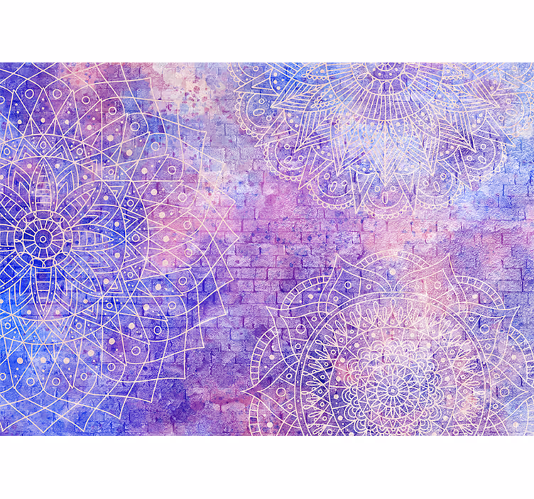 Papel mural mandala patrones mandala intrincados - TenVinilo