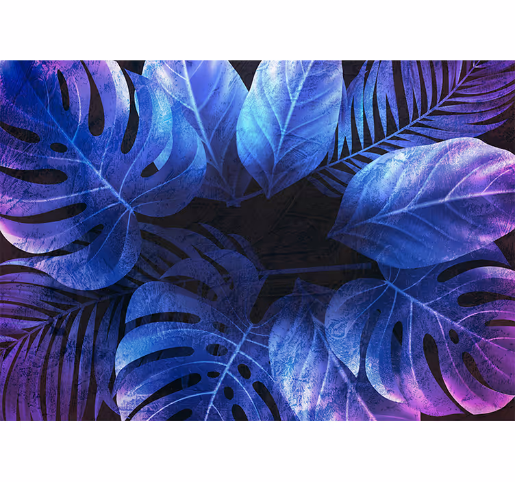 Papel mural naturaleza ideas de hojas tropicales - TenVinilo