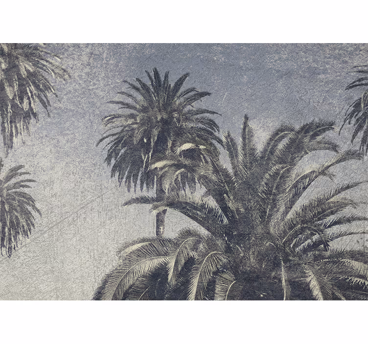 Papel mural naturaleza oasis de palmeras - TenVinilo