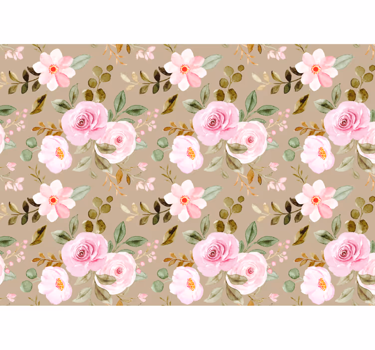 Papel mural flores elegancia floral en flor - TenVinilo