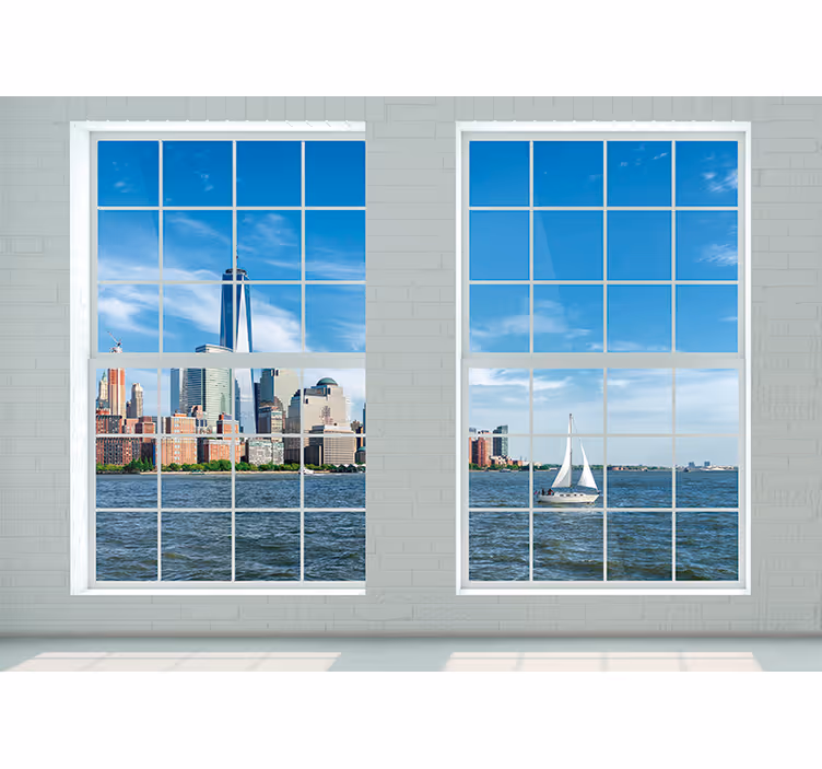 Papel mural new york horizonte icónico de nueva york - TenVinilo