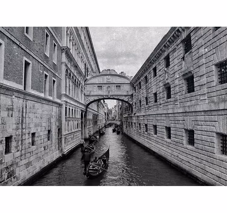 Papel mural ciudades vista del canal de venecia - TenVinilo