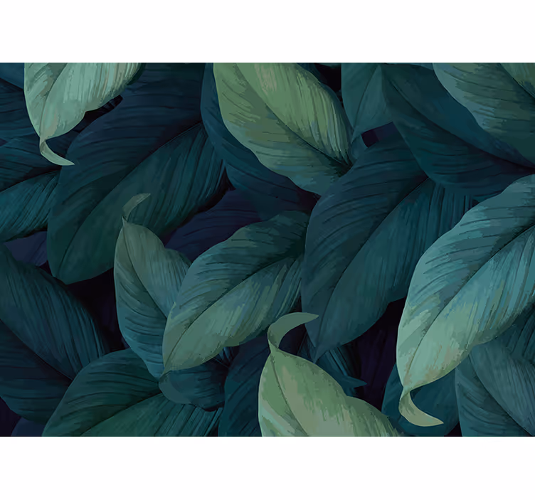 Papel mural naturaleza composición de vegetación exuberante - TenVinilo