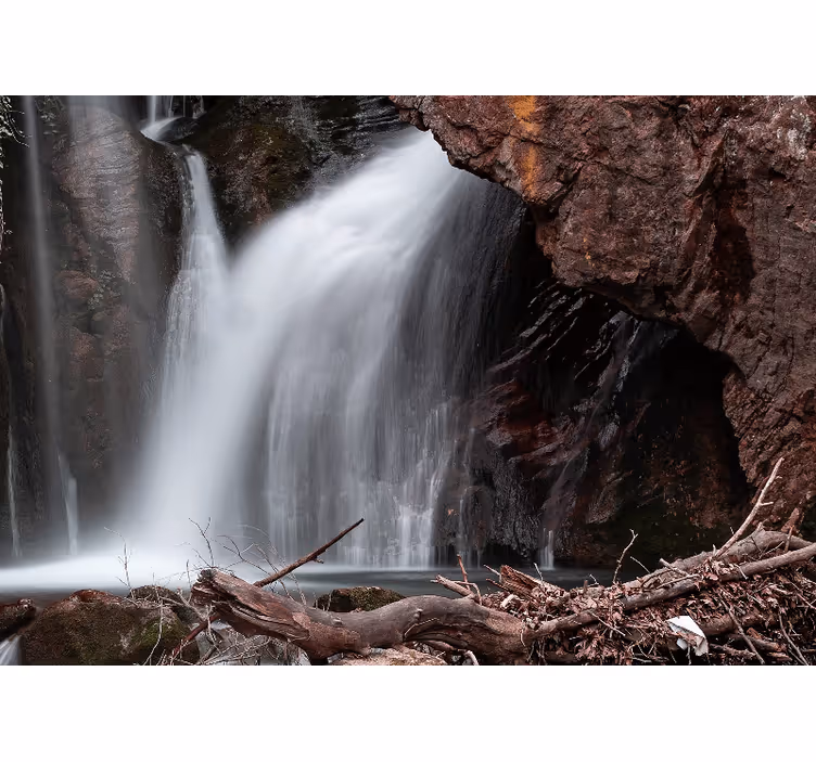 Fotomural de cascada Cascada secreta escondida - TenVinilo