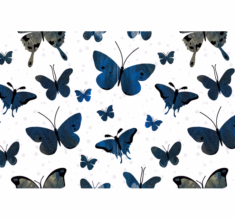 Papel mural baño elegante mariposa volando - TenVinilo