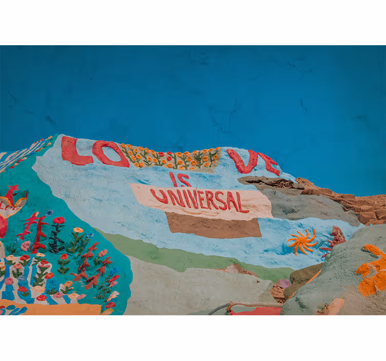 Mural de amor el amor es universal - TenVinilo