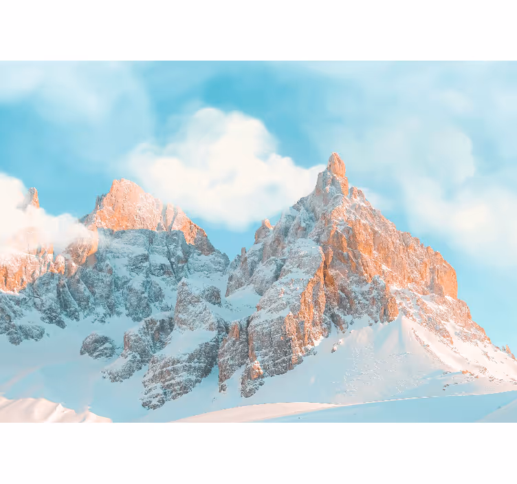 Papel mural montaña cumbres heladas regal - TenVinilo