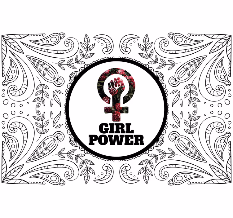 Papel mural frases empoderamiento para mujeres - TenVinilo