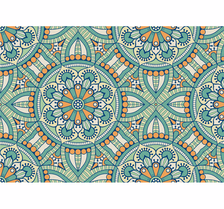Papel mural texturas motivo floral intrincado - TenVinilo
