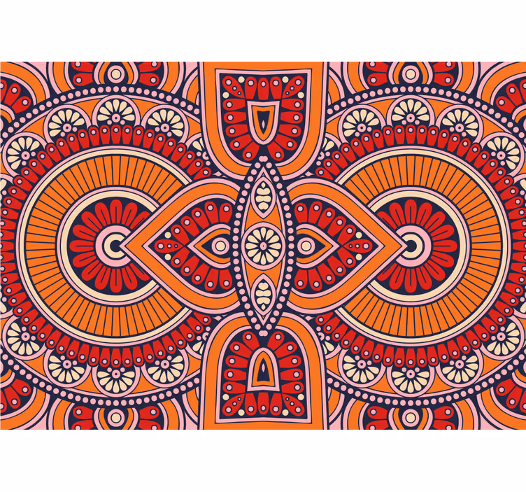 Papel mural mandala motivos circulares elaborados - TenVinilo