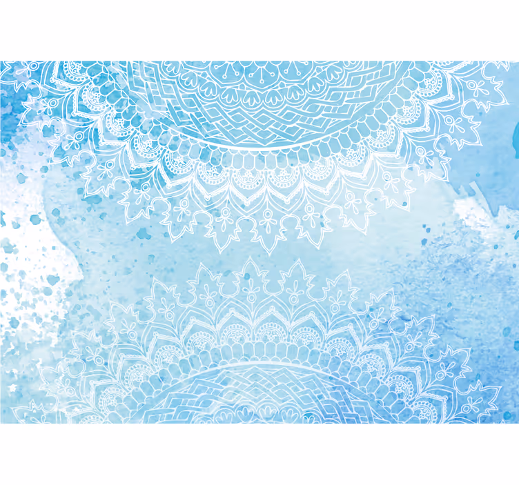 Papel mural mandala patrones de encaje intrincados - TenVinilo