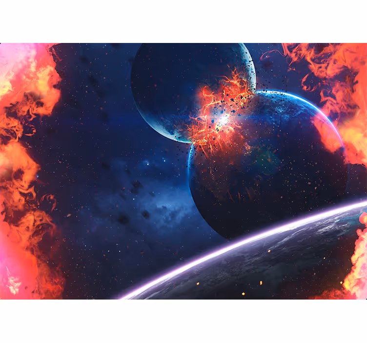 Fotomural naturaleza Asombrosa explosión planetaria - TenVinilo