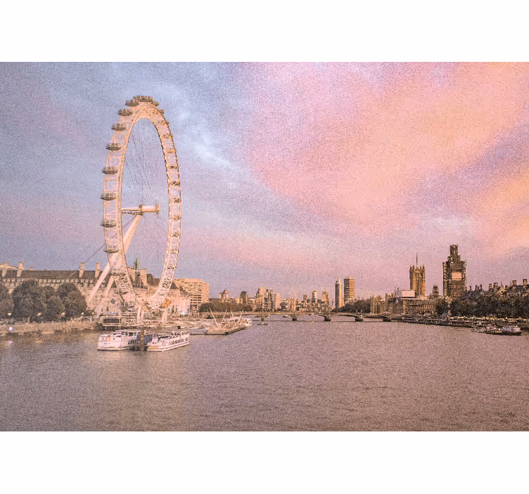 Papel mural londres vista del london eye - TenVinilo
