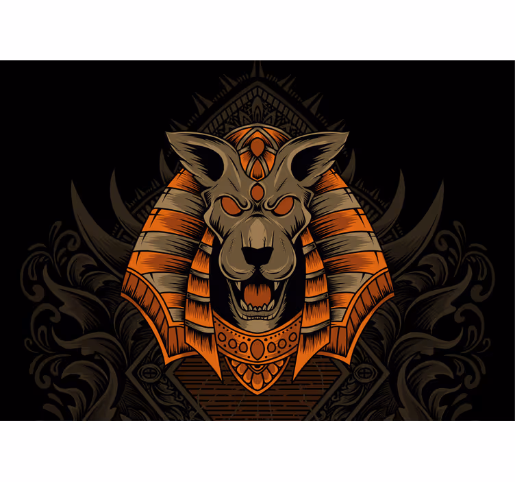 Mural para habitaciones Dios egipcio anubis - TenVinilo