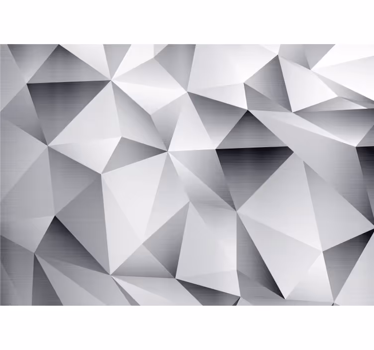 Papel mural 3d facetas geométricas - TenVinilo