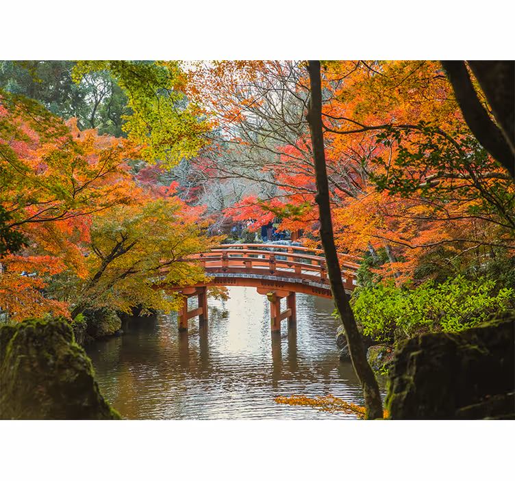 Fotomural de arboles Bosque 'jardín japonés' - TenVinilo