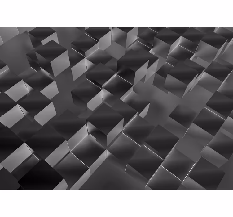 Papel mural textura cubos tridimensionales - TenVinilo