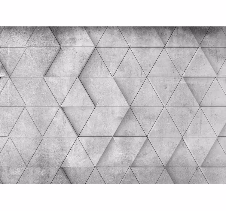 Fotomural 3D Relieve triangular geométrico - TenVinilo
