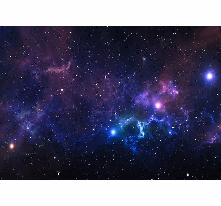 Papel mural espacio paisaje de nebulosa celestial - TenVinilo