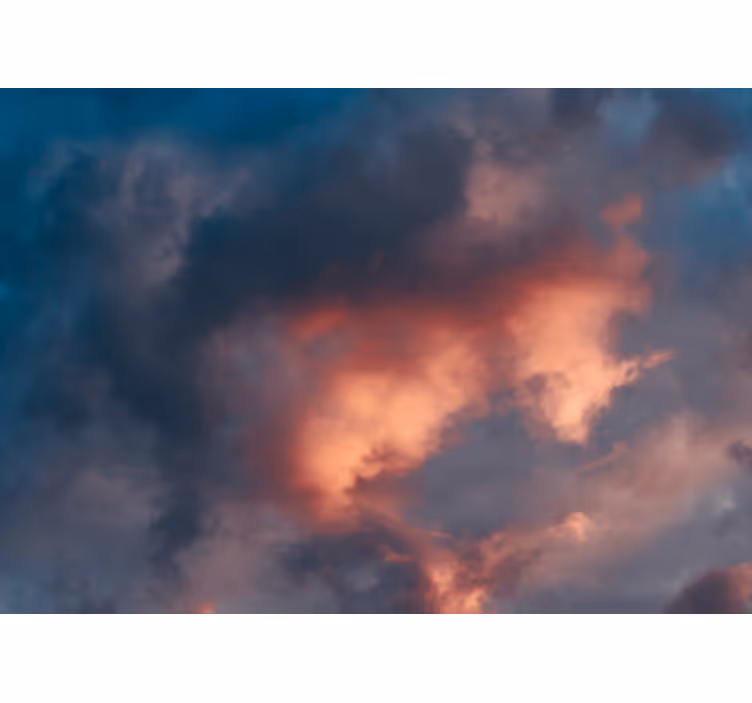 Papel mural cielo paisaje de nubes impactante - TenVinilo