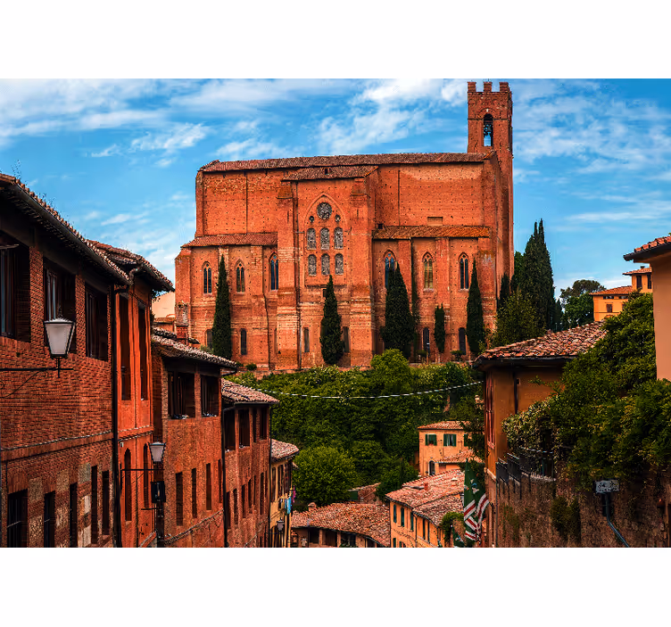 Papel mural ciudades catedral histórica toscana - TenVinilo