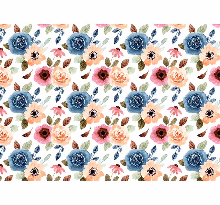 Papel mural flores composición floral - TenVinilo