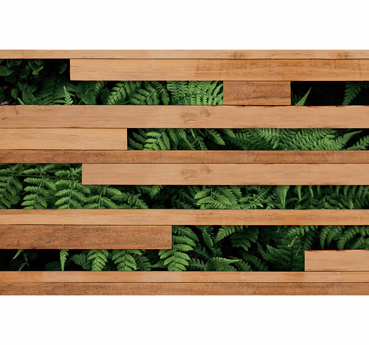 Papel mural naturaleza capas de vegetación exuberante - TenVinilo
