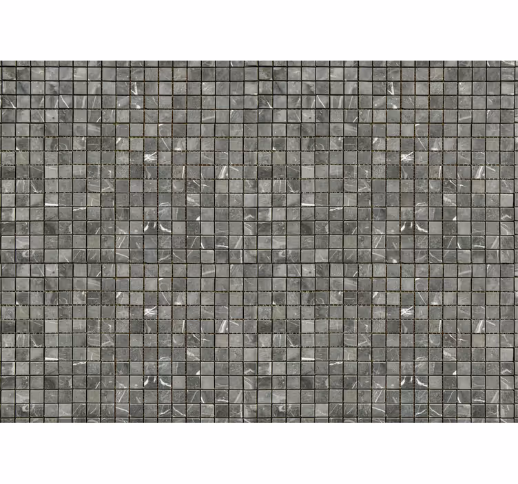 Fotomural para baño azulejos negros - TenVinilo