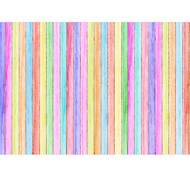 Fotomural efecto tablones de madera de colores - TenVinilo