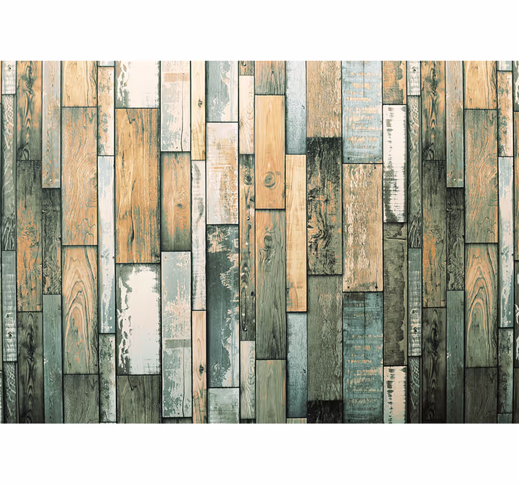 Fotomural efecto tablones de madera - TenVinilo