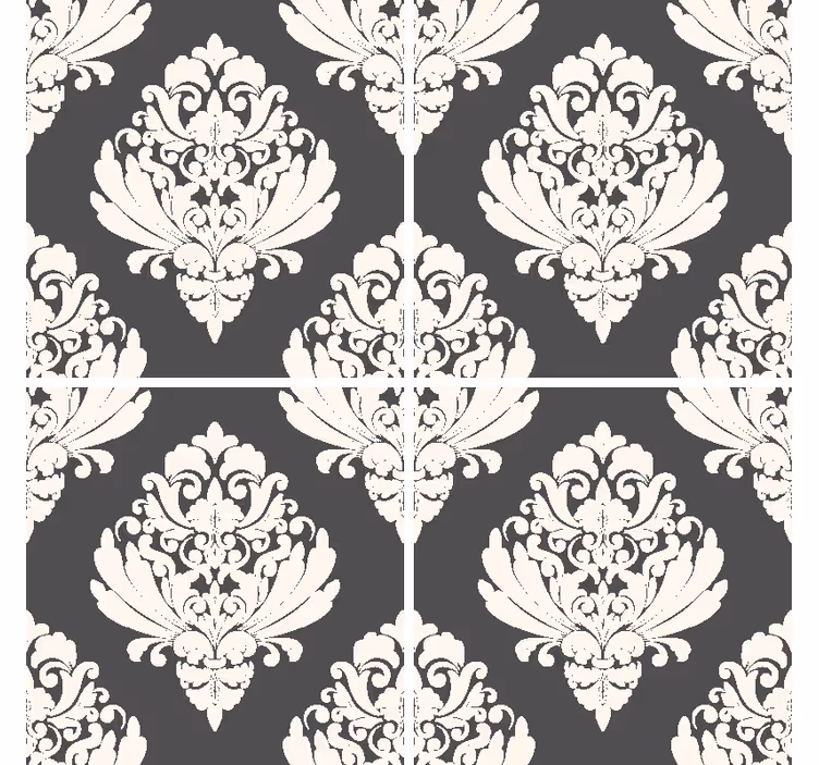 Posavasos superficie de patrón ornamental - TenVinilo